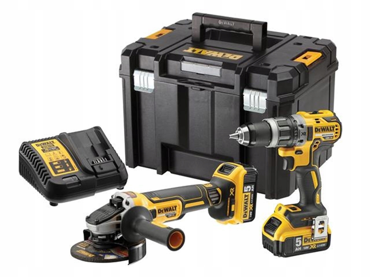 Sada DeWALT DCK2020P2T DCD791 DCG405 2x5Ah